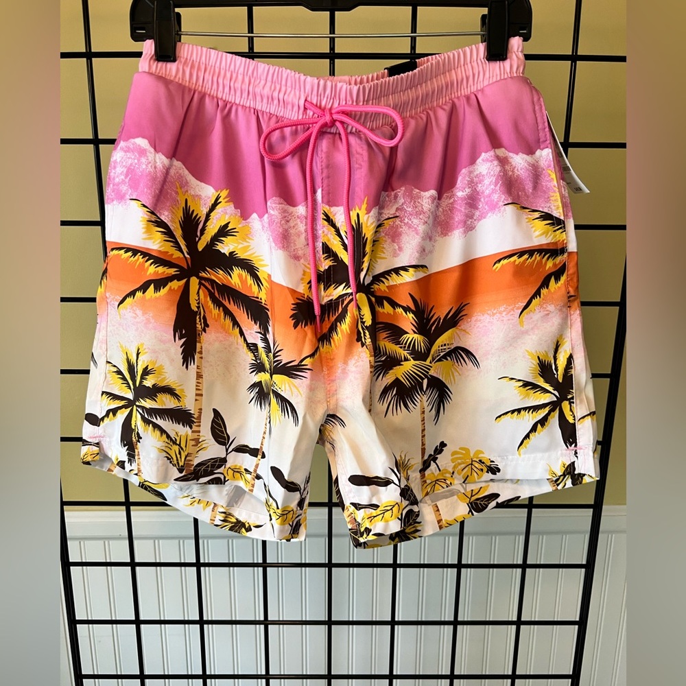 Macys Mens INC HAWAIIAN swim trunks